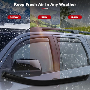Protections de pluie météorologiques dans le canal pour PEUGEOT Partner <span class=keywords><strong>Berlingo</strong></span> 2D 2008-2018 Visière de fenêtre Visières d'aération à l'intérieur des déflecteurs de vent - Product Image 5