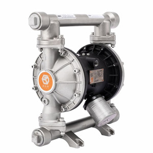 Pompe à diaphragme pneumatique en acier inoxydable 304 série SUOU QBY3, modèles résistants à la corrosion acide/alcaline QBY-65FTFF - Product Image 1