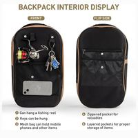 Sac à dos de pêche multifonctionnel avec porte-canne externe, étanche IPX8, grande poche intérieure compartimentée pour les aventures en plein air
