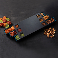 Boîte alimentaire de luxe personnalisée pour Ramadan Kareem, 50 pièces, collations, confettis, Fruits secs, bonbons, céréales, noix