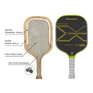 2024 caricata su misura superficie di carbonio 14mm 16mm nucleo di propulsione NFC CHIP accessibile Gen 3 Pickleball Paddle Paddle - Product Image 4