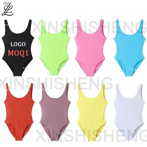 2024 neue individuelle Bademode Strandbekleidung offener Rücken Damen sexy einteiliger badeanzug individuell bedruckte Bikini-Badeanzüge mit Logo - Product Image 3