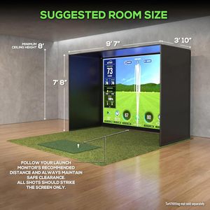 Kit d'enceinte <span class=keywords><strong>de</strong></span> simulation <span class=keywords><strong>de</strong></span> <span class=keywords><strong>golf</strong></span> sur mesure avec cadre complet et écran HD anti-impact pour entraînement à domicile, intérieur et <span class=keywords><strong>extérieur</strong></span> - Product Image 3