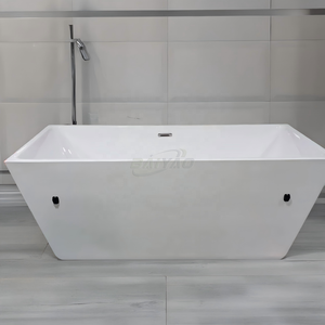 Baignoire de trempage à froid moderne de 1700 mm, bain de glace rectangulaire en acrylique avec refroidisseur d'eau et couvercle, baignoire de trempage pour 1 personne - Product Image 4