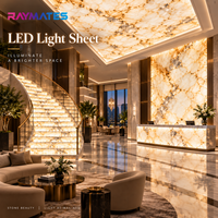 Rouleau de feuilles LED ultra-minces de 10 m, panneau LED 6000K, panneau LED matriciel, feuilles LED flexibles pour marbre
