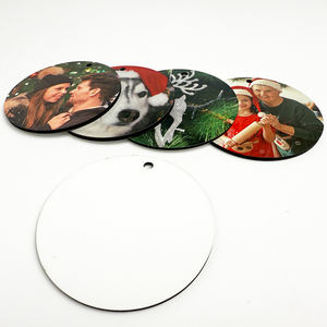 Hot Spring Hotel Hot Spring Pendentifs Mariages d'hiver Sublimation Blanc Mdf Ornements d'<span class=keywords><strong>arbre</strong></span> de Noël Ange - Product Image 2