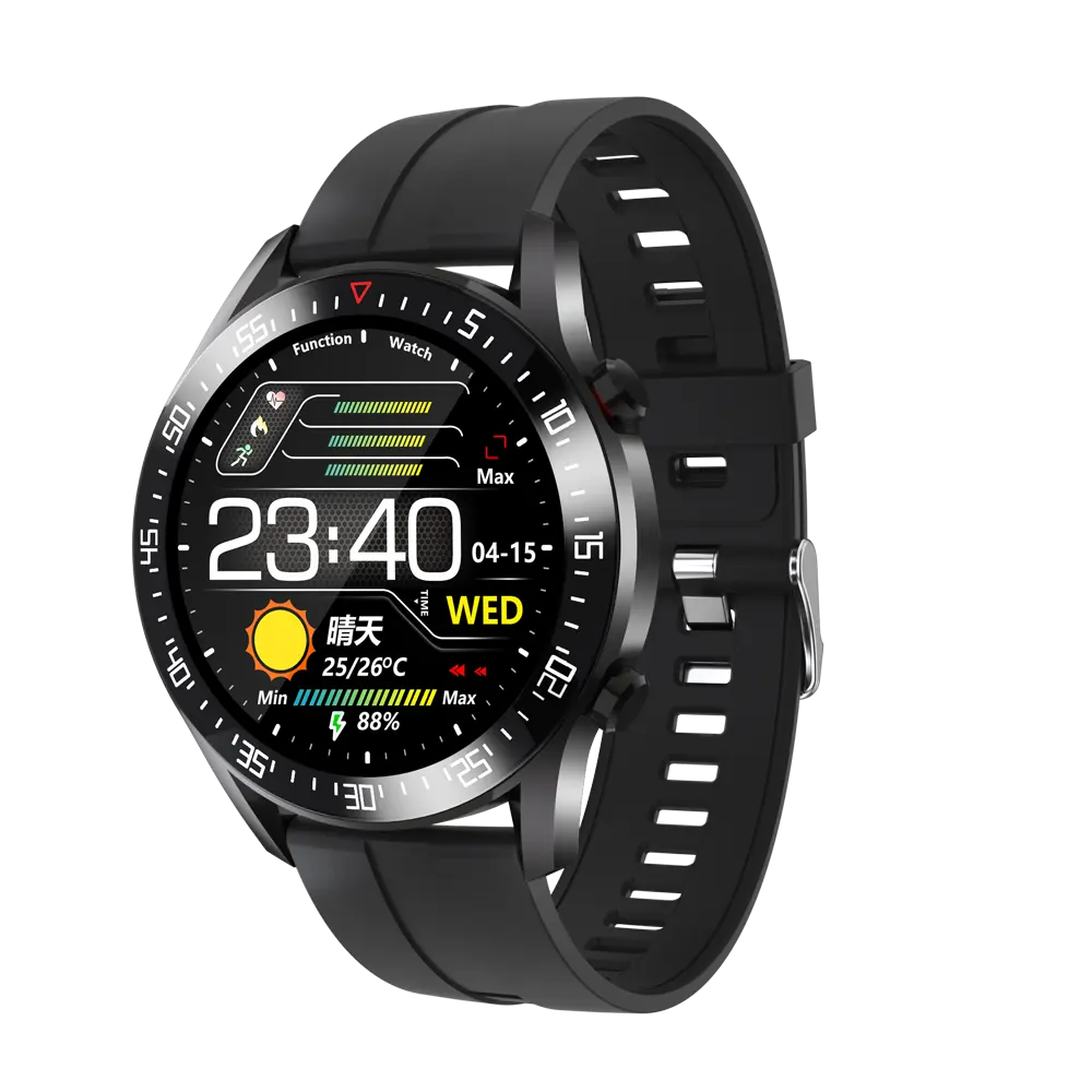 Groothandel Smart Horloge C2 Ronde Touch Telefoontje Herinnering Body Temperatuur Horloges Mannen Vrouwen Fitness Tracker Sport Smartwatch C2