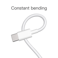 Kabel C-to-C 60W PD 5a Baru untuk Ponsel, Kabel USB ke USB-C Pengisian Daya Super Cepat Remi untuk Samsung