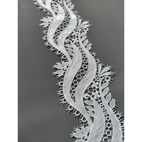 Tissu en maille brodée à fines rayures 100 % polyester de haute qualité, textile tricoté transparent pour tous les vêtements et textiles de maison pour filles