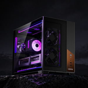 Boîtier PC Gaming en Maille upHere 400mm pour GPU, Châssis d'Ordinateur de Bureau avec Éléments en Bois, M-ATX, Double SSD/HDD, Vente en Gros, Modèle UC03 - Product Image 6