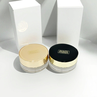 Boîte à poudre de fond de teint vide ronde personnalisée OEM pot de poudre libre en plastique avec tamis