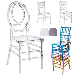 Silla de Acrílico Transparente Estilo Tiffany/Chiavari/Phoenix para Eventos, Fiestas, Bodas, Hoteles, Diseño Personalizado - Product Image 1