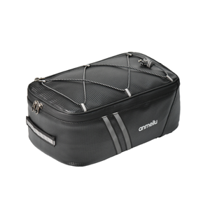 Sac de selle de <span class=keywords><strong>vélo</strong></span> multifonctionnel 8L, pratique, en PU imperméable, porte-bagages, <span class=keywords><strong>valise</strong></span>, taille personnalisable, sac de rangement pour le cyclisme - Product Image 1