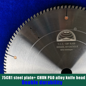 305mm Lâmina De Corte De Disco De Alumínio Industrial 120 Dentes 3.0mm Espessura 25.4mm Furo 12 polegadas 305X3.0X25.4X120T Serra Circular OEM - Product Image 3