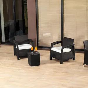 Sala Estar De Balcon Tipo Rattan Jardin Terraza Lounge - Product Image 1