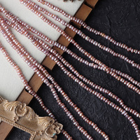3-4mm Irrégulier Plat Naturel Perle D'eau Douce Violet Strand Matériel Perle Nue Diy Bijoux Matériel