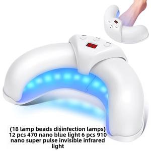 <span class=keywords><strong>Lampe</strong></span> <span class=keywords><strong>UV</strong></span> <span class=keywords><strong>LED</strong></span> portable populaire transfrontalière pour vernis à <span class=keywords><strong>ongles</strong></span> en plastique, séchage rapide, en forme de U, anti-noircissement, pliable, pour manucure - Product Image 5