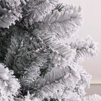 Künstlicher Weihnachtsbaum mit Warmweißem Licht, Faltbarem Ständer, für Innenräume, Feiertagsdekoration, Wohnzimmer-Deko