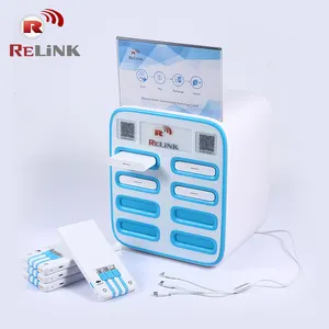 ce rohs fcc approved public mobile phone charging station restaurant table power bank case 10000mah for bar coffee shop