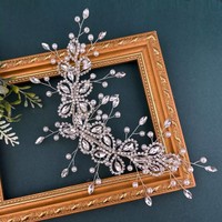 Nouvel Arrivage – Applique de Mariage Scintillante en Perles de Cristal, Fleurs et Feuilles en Strass pour Robe de Bal 2027