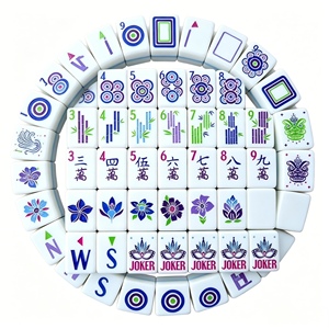 Set Mahjong Americano all'Ingrosso con Design a Strisce Zebrate a 4 Strati per Natale, Compleanno, Gioco in Famiglia Oh My God - Product Image 5