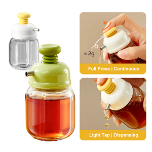 Cuisine Salade Sushi <span class=keywords><strong>Verre</strong></span> Silicone 100ml Sauce Soja Vinaigre Huile Olive Bouteille Petit Mini Distributeur Huile BBQ Bec Verseu - Product Image 1