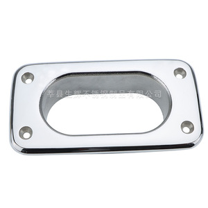 Stainless Steel Oval Cable Guide 95x38mm Mirror Polished Marine Hardware for <b>Yacht</b> Boat Anchor Handling - Product Image 3