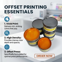 Impression offset feuille par feuille à séchage rapide pour machine d'impression commerciale haute vitesse, faible odeur, qualité supérieure CMYK/couleurs