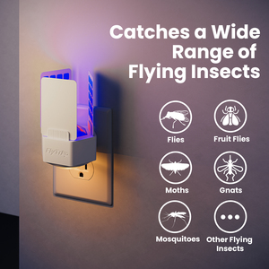 Triple Catch Fly Trap per zanzare Killer con UVA Light tripla faccia appiccicosa trappola per il controllo fisico dei parassiti per la casa camera da letto soggiorno - Product Image 4