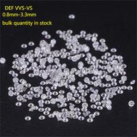 Starsgem 0.8mm-5mm yuvarlak kesim HPHT Lab elmas Melee taş DEF VS takı ayarı için karat başına fiyat toptan fiyat