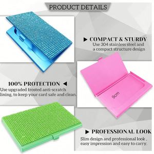Boîte à cartes de visite en métal élégante pour bureau, idéale pour les cadres professionnels, vente en gros, best-seller, promotion, cadeau - Product Image 2