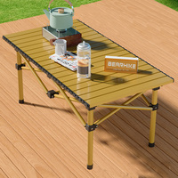 Ensemble de table de camping en plein air personnalisé, accessoires de pique-nique de voyage pliables, ensemble de table et de chaises léger