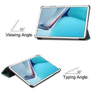 เคสหนัง PU แบบพับสามตอนอัจฉริยะสำหรับ <span class=keywords><strong>Huawei</strong></span> <span class=keywords><strong>Mediapad</strong></span> <span class=keywords><strong>Pro</strong></span> 12.6 นิ้ว รุ่นปี 2021 พร้อมโลโก้สั่งทำพิเศษ ป้องกันการตกกระแทก - Product Image 2