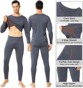 Camicia e collant a maniche lunghe con strato di Base intimo termico lungo john da <span class=keywords><strong>uomo</strong></span> all'ingrosso - Product Image 3