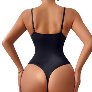 Body sculptant une pièce pour femme, <span class=keywords><strong>grande</strong></span> <span class=keywords><strong>taille</strong></span> européenne et américaine, dos nu en V profond, effet gainant <span class=keywords><strong>taille</strong></span> et fessier, type string - Product Image 3