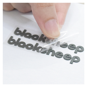 Chất Lượng Cao Tùy Chỉnh In 3D Logo <span class=keywords><strong>Silicone</strong></span> Matt Và Tổng Nhung Truyền Nhiệt Logo Vinyl Quần Áo Nhãn Cho Vớ - Product Image 2