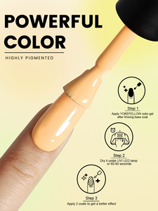 YOKEFELLOW 10ml Soak Off UV Gel Esmalte de <span class=keywords><strong>uñas</strong></span> Etiqueta privada 6PCs Kit Esmaltes Gel Esmalte <span class=keywords><strong>Amarillo</strong></span> Nail Gel Set - Product Image 2