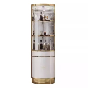Aparador Moderno de Vidrio para Comedor, Mueble de Almacenamiento para <span class=keywords><strong>Vino</strong></span>, Mueble Buffet para Hogar, Bar, Sala de Estar, Hotel, Villa, Apartamento, Patio - Product Image 3