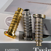 Modèle de construction miniature en métal Antique 3D personnalisé Paris Singapour Corée Malaisie Dubaï Burj Khalifa Tour Souvenir Metal Craft