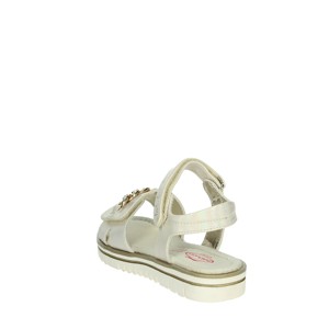 Sandali bianchi BS5202 tacco basso - Product Image 2