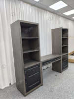 Bureau de direction moderne en bois, bureau de travail à domicile de style antique, bureau mural avec tiroir de rangement