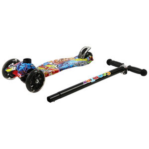Trottinette pour enfants avec lumières, 3-6 ans, couleurs bleu, noir, rouge, jaune, vert, personnalisable, trottinette à pédales - Product Image 2