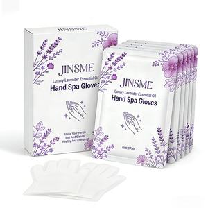 Gants de spa pour les mains à l'huile essentielle de lavande, fabriqués sur mesure, avec glycérine et tréhalose, pour soulager la sécheresse, masque pour les mains confortable - Product Image 1
