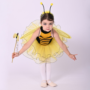 فستان Tutu قصير الأكمام بتصميم نحلة صغيرة للبنات من Anna Shi للحفلات، ملابس رقص جميلة وأزياء أداء - Product Image 6