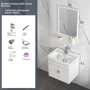 Venta al por mayor de gabinetes de pared decorativos para baño con espejo de tocador - Product Image 3