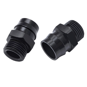 Conector <span class=keywords><strong>de</strong></span> Manguera <span class=keywords><strong>de</strong></span> Alta Resistencia 3/4-16 UNF Macho a 3/4" Barb - Piezas <span class=keywords><strong>de</strong></span> Automóvil <span class=keywords><strong>de</strong></span> Aluminio Anodizado Negro para Mejoras <span class=keywords><strong>de</strong></span> Líneas <span class=keywords><strong>de</strong></span> <span class=keywords><strong>Combustible</strong></span>/Sistemas <span class=keywords><strong>de</strong></span> Refrigeración - Product Image 2