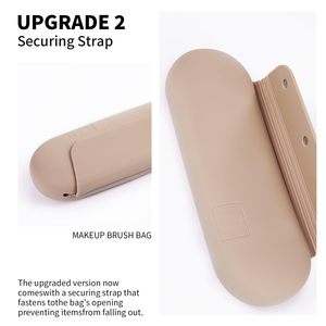<span class=keywords><strong>Porta</strong></span> Pennelli da Trucco Magnetico Portatile in Silicone, Organizzatore Cosmetico Impermeabile da Viaggio, Borsa Morbida in Silicone per Trucchi - Ideale per l'Ingrosso - Product Image 3