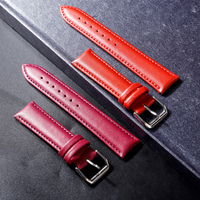Eraysun-Correas de reloj de cuero de 16, 18, 20, 21, 22mm, correa de reloj de cuero ancho genuino, correa de reloj de material suave, correa de muñeca