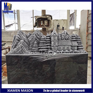 Personnalisable Vertical Bahama Bleu <span class=keywords><strong>Pierre</strong></span> Commémorative De Granit <span class=keywords><strong>Pierre</strong></span> <span class=keywords><strong>Tombale</strong></span> <span class=keywords><strong>Pierre</strong></span> <span class=keywords><strong>Tombale</strong></span> avec Gravure Ancienne Maison - Product Image 2