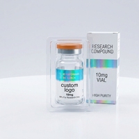 Étiquettes personnalisées en vinyle holographique VS-201 Peptid, résistantes à l'eau et à la chaleur, adhésives puissantes, pour flacons de 3 ml, 5 ml, 10 ml